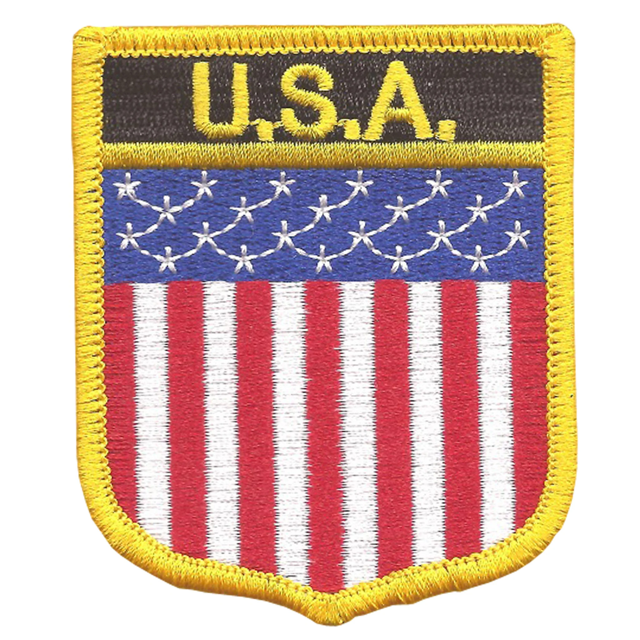 American Flag Shield Patch - Sew or Iron-On
