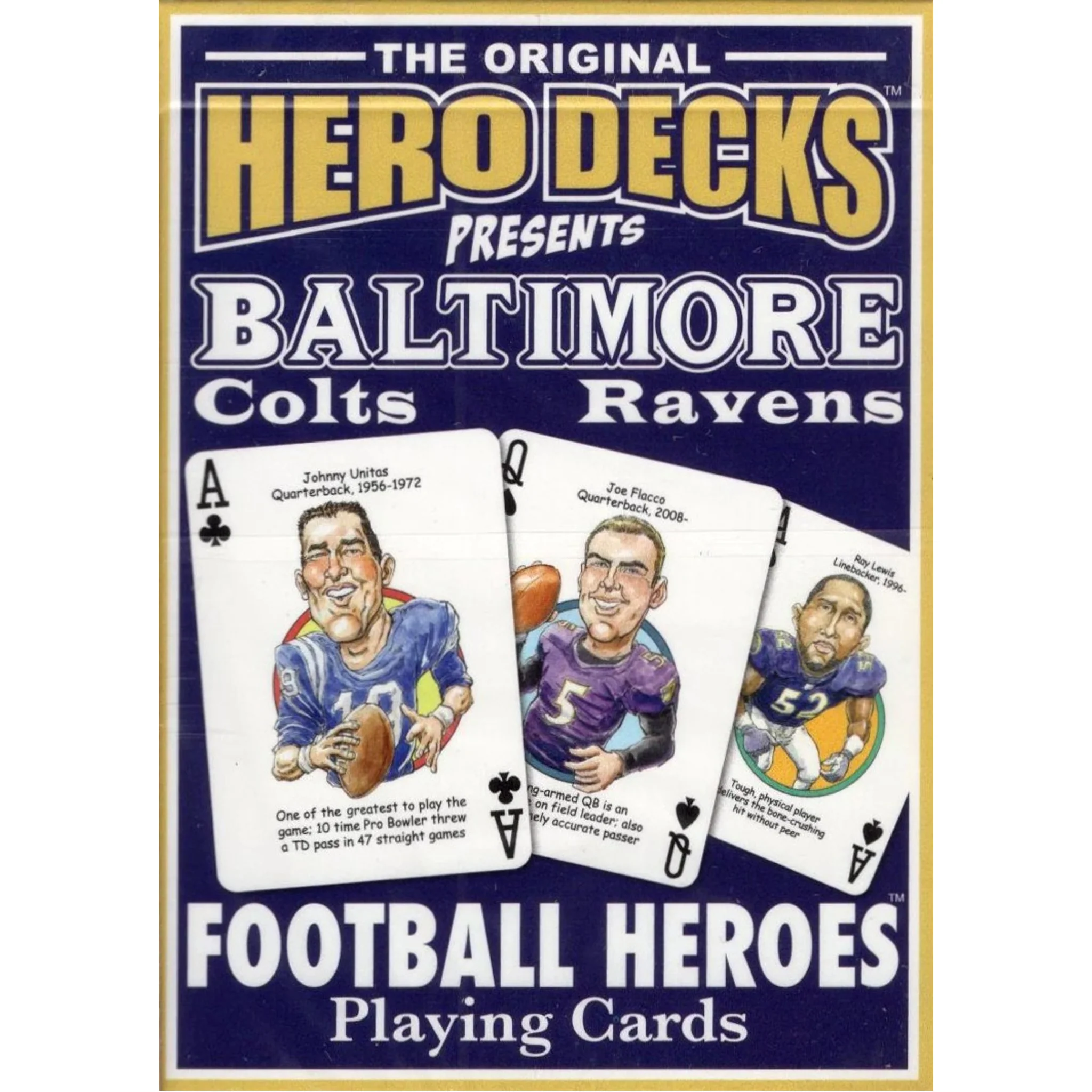 Baltimore Football Heroes Novelty Playing Cards