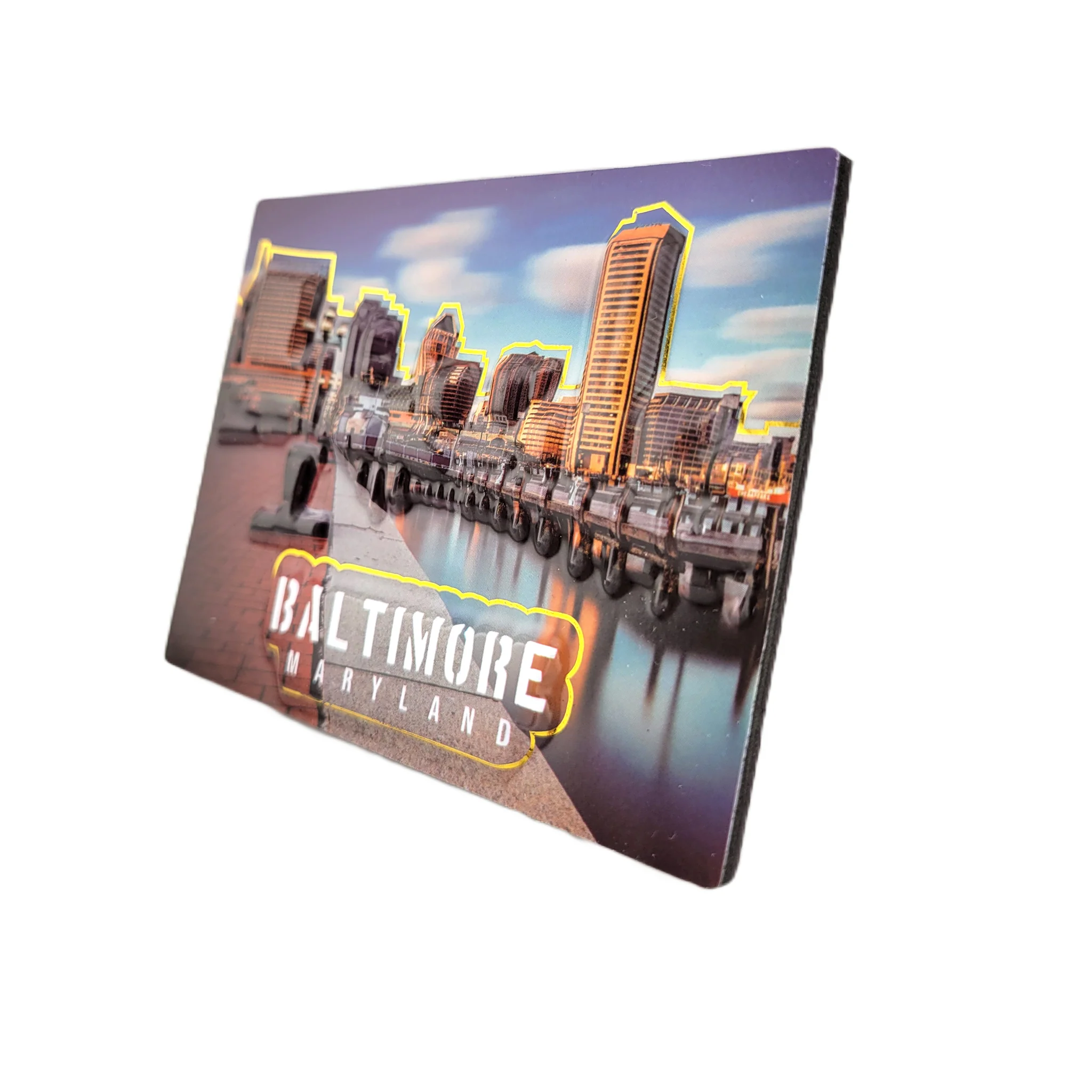 Baltimore Inner Harbor and Skyline Pop Out Magnet - Image 2