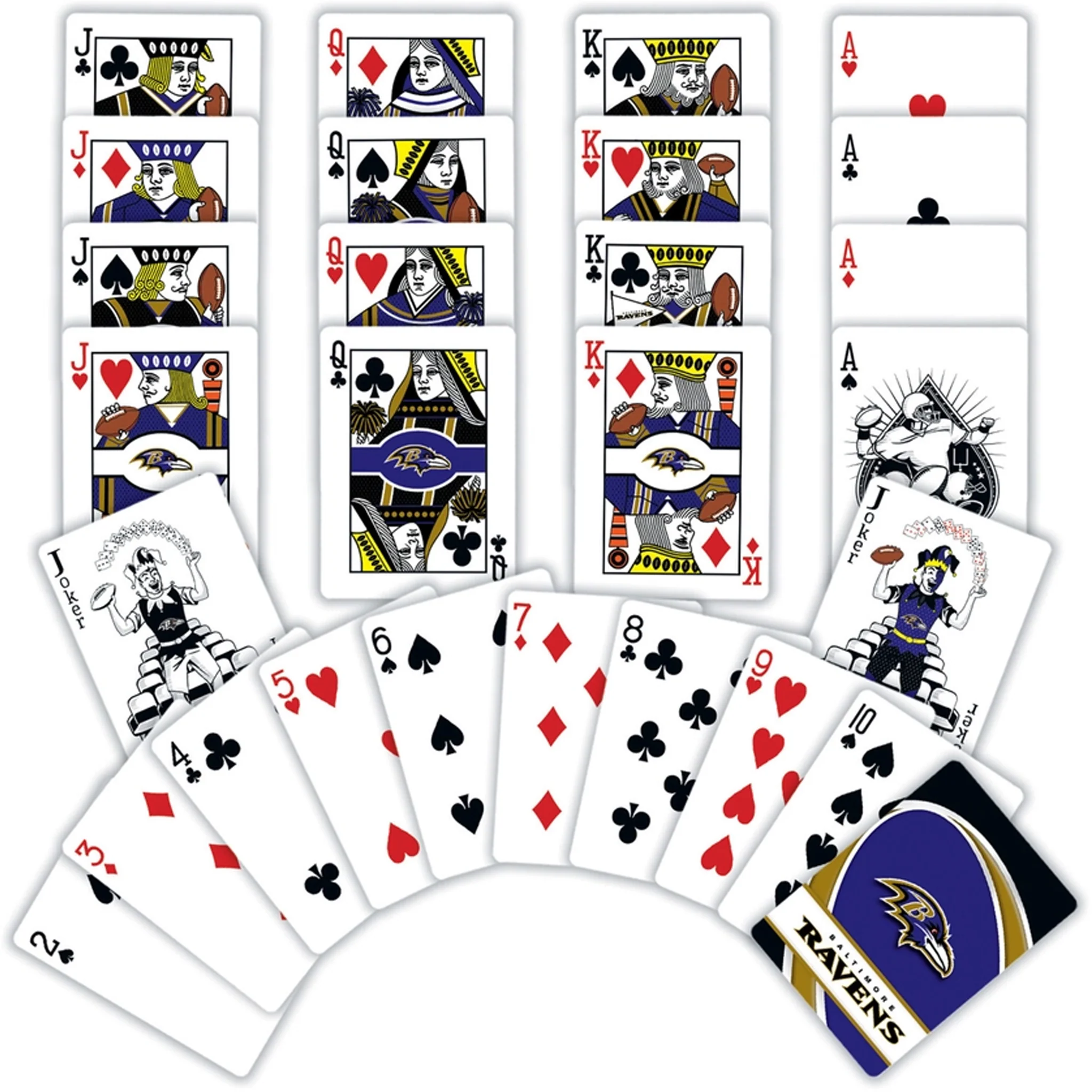 Baltimore Ravens Football Logo Playing Cards - Image 2
