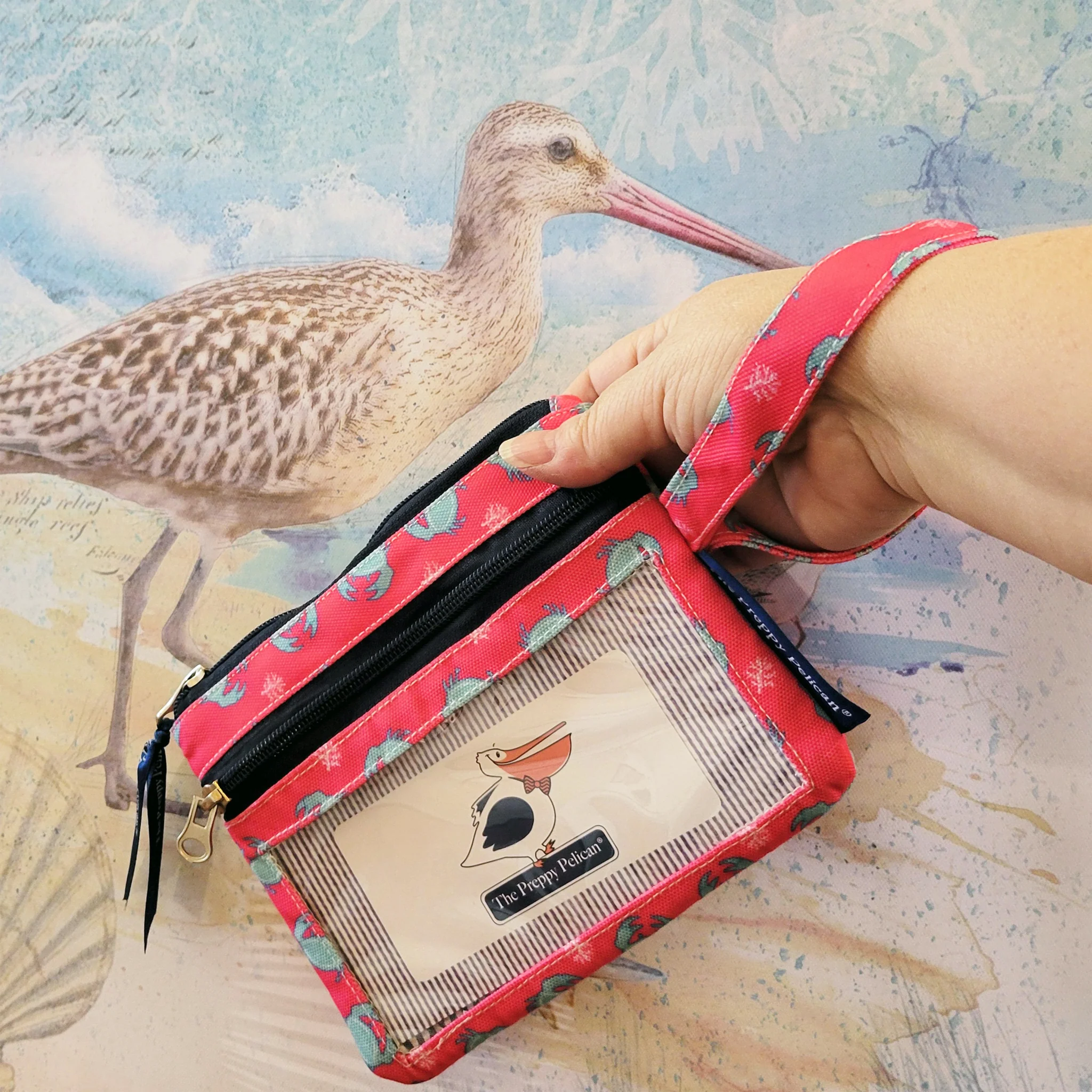Cute But Crabby Coin Purse Wristlet / ID Wallet - Image 3