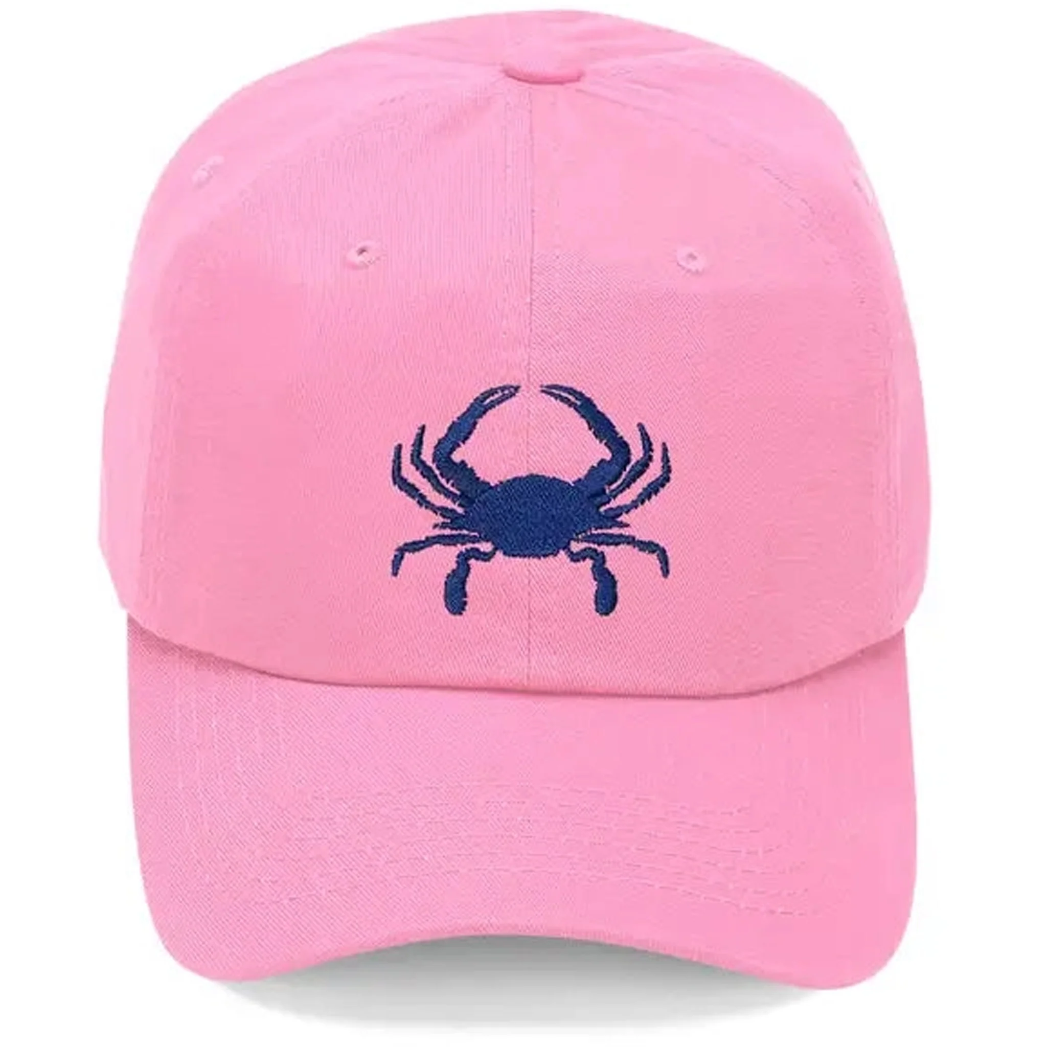 Embroidered Blue Crab Baseball Hat - Assorted Colors - Image 3