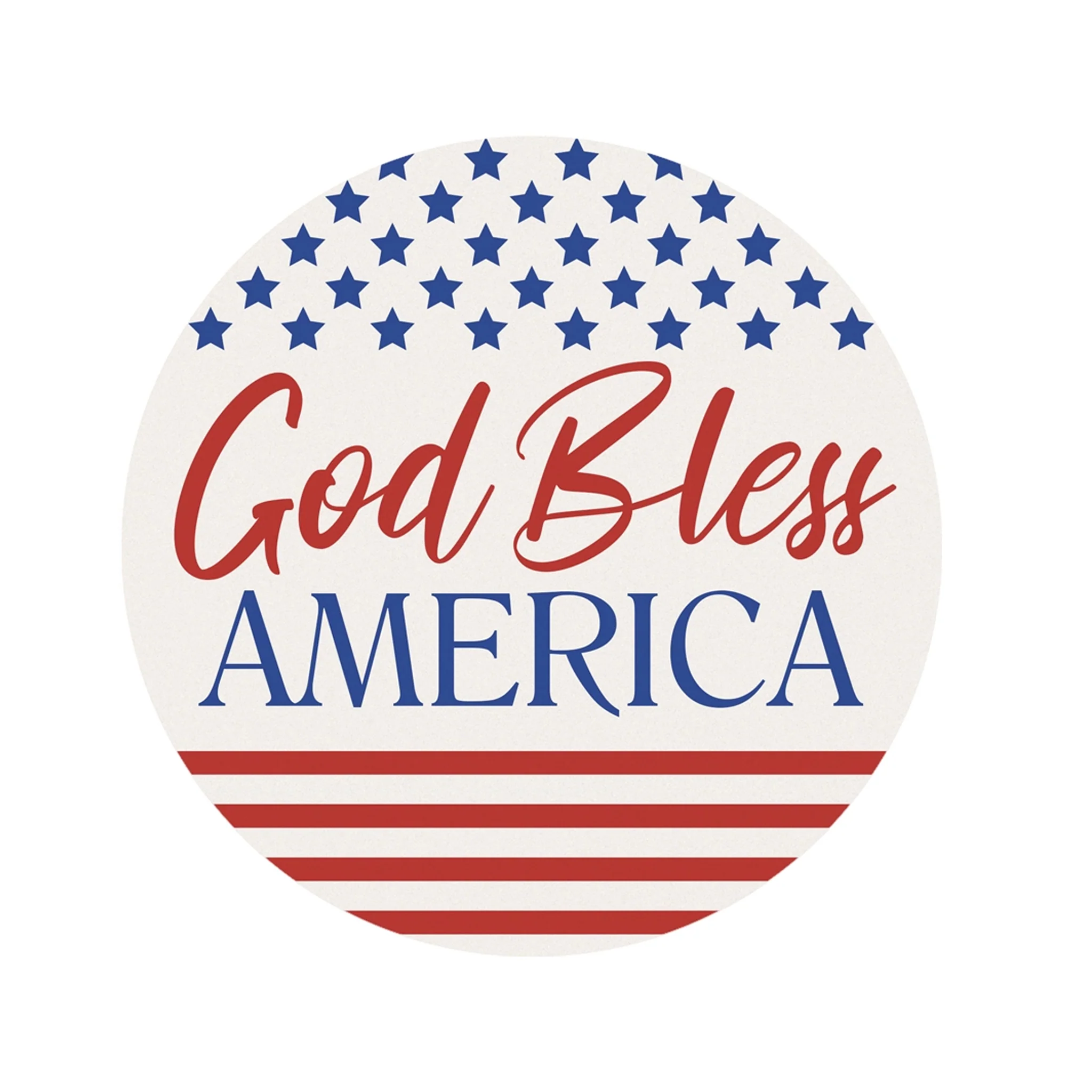 God Bless America Car Coaster