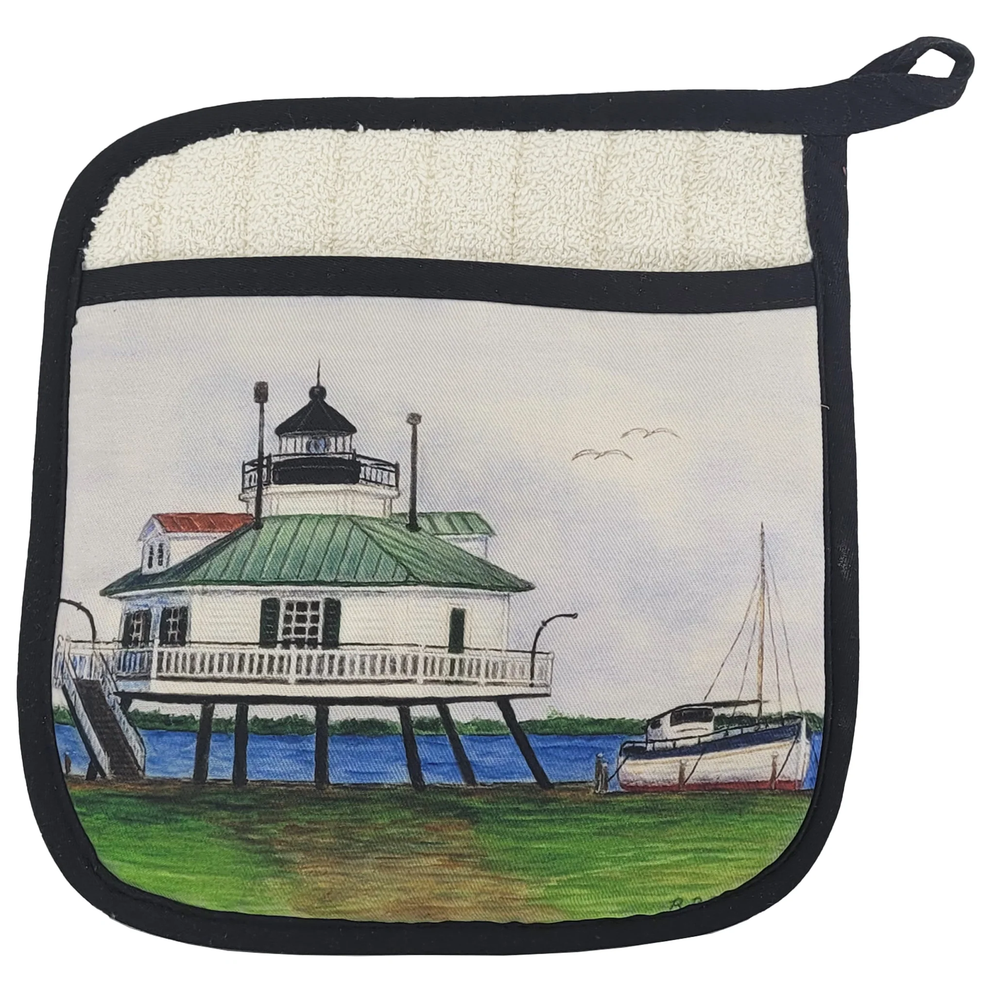 Hooper Strait Lighthouse Potholder Pocket Mitt