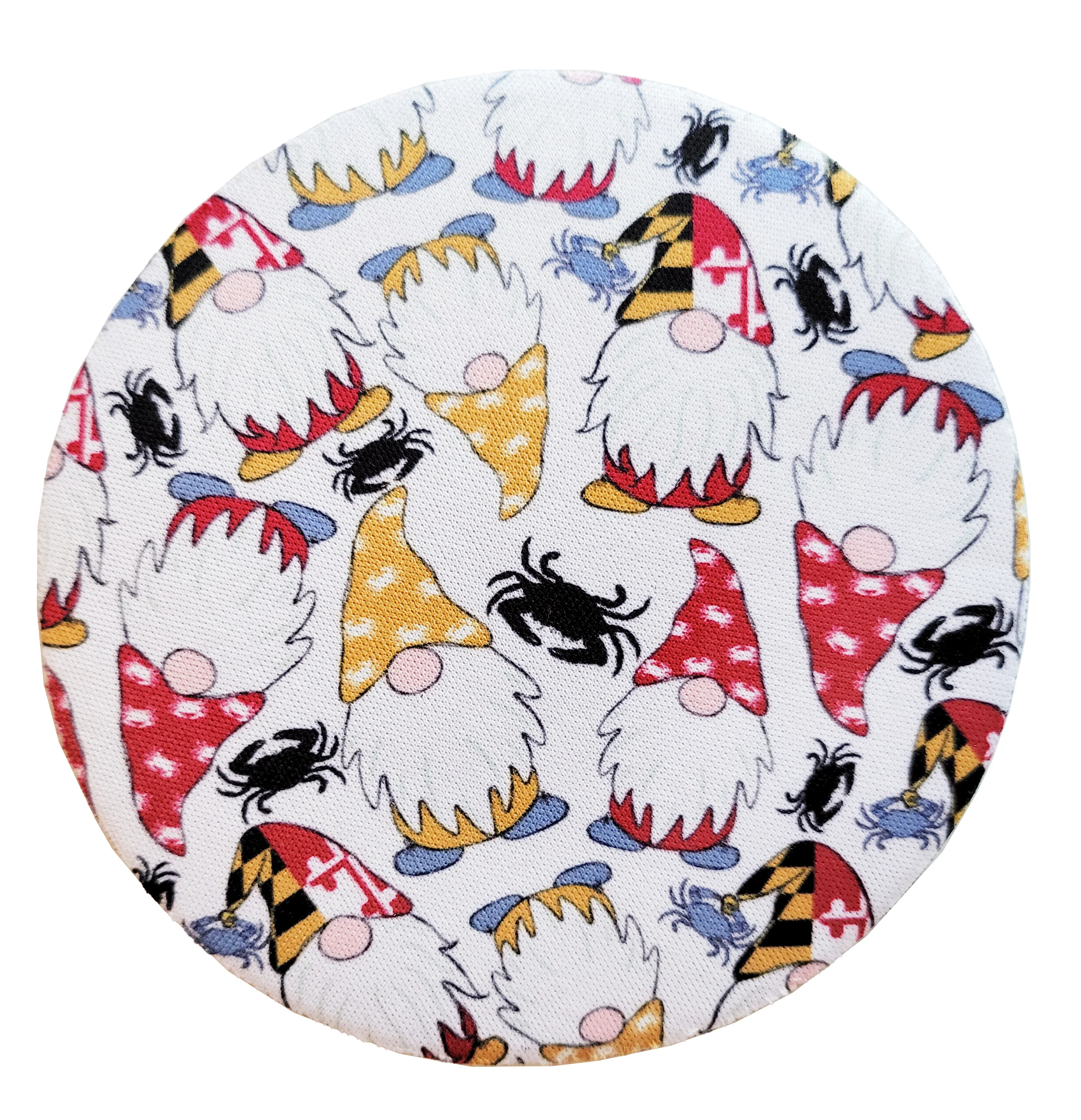 Maryland Flag Gnome Round Coaster