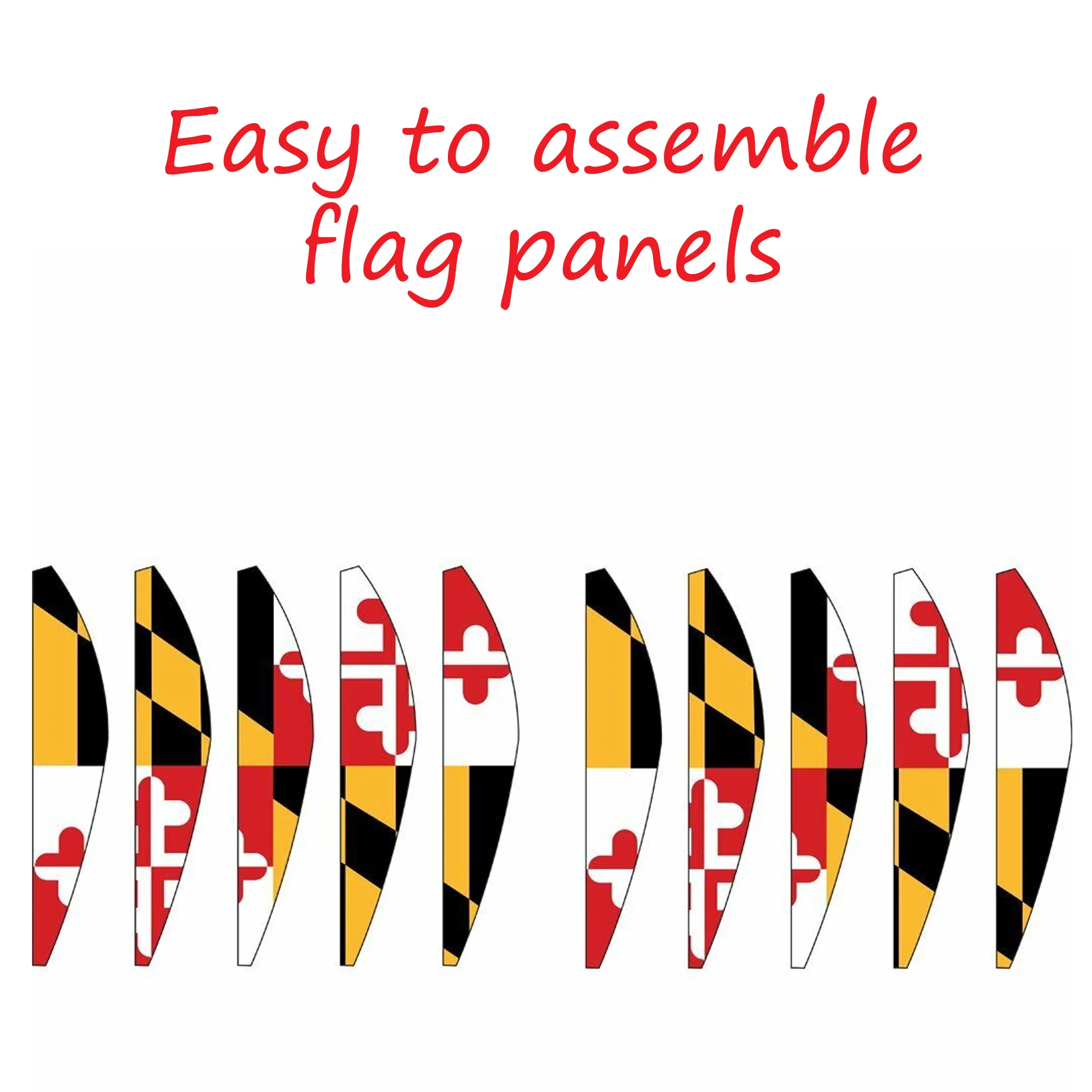 Maryland Flag Hot Air Balloon Large 22" Wind Spinner - Image 2
