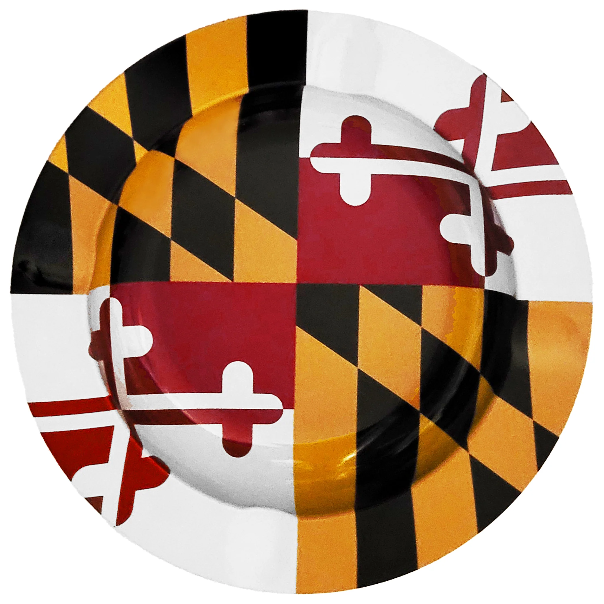 Maryland Flag Metal Ashtray - Assorted Designs - Image 2