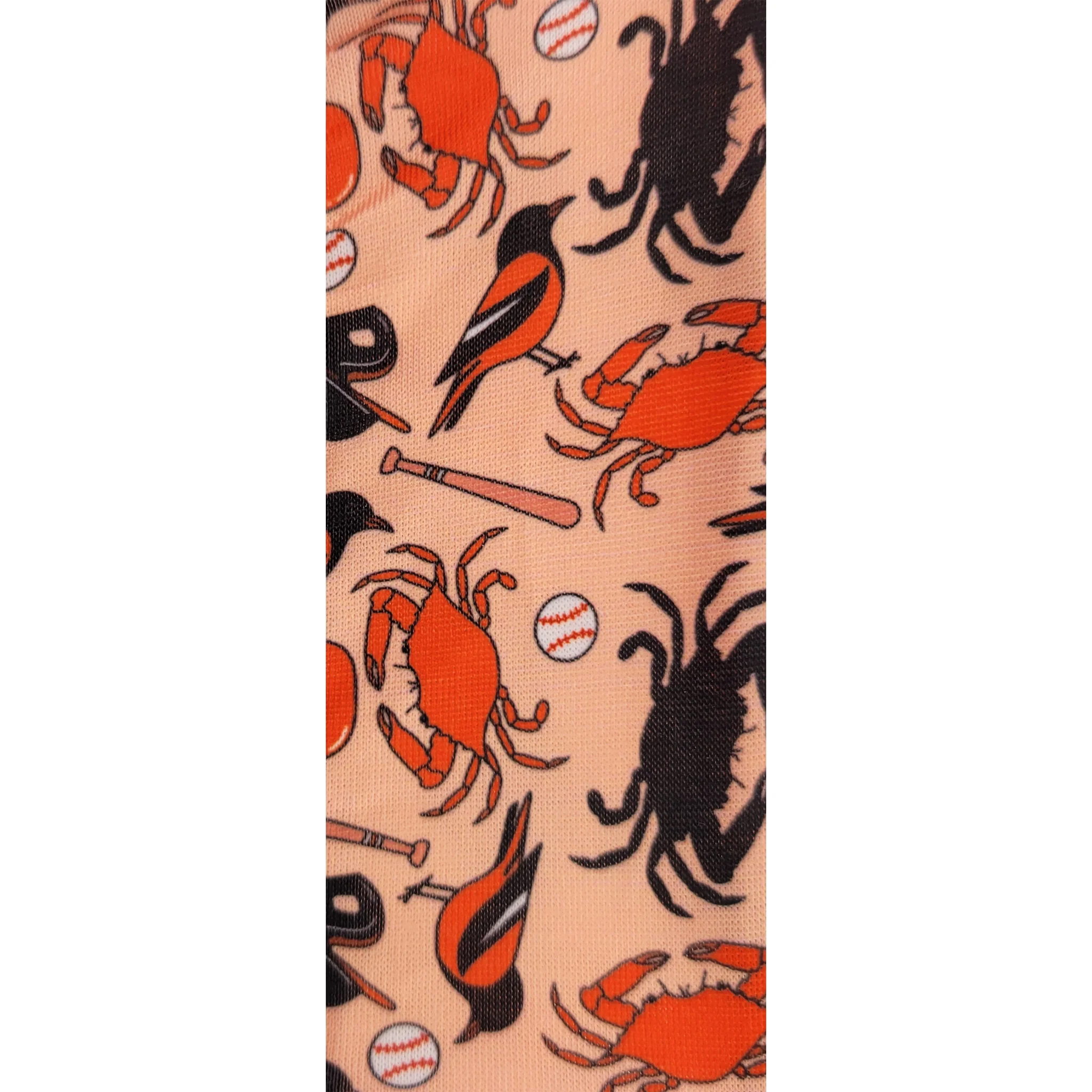 Maryland Oriole, Crabs and Baseball Hair Scrunchie - Image 2