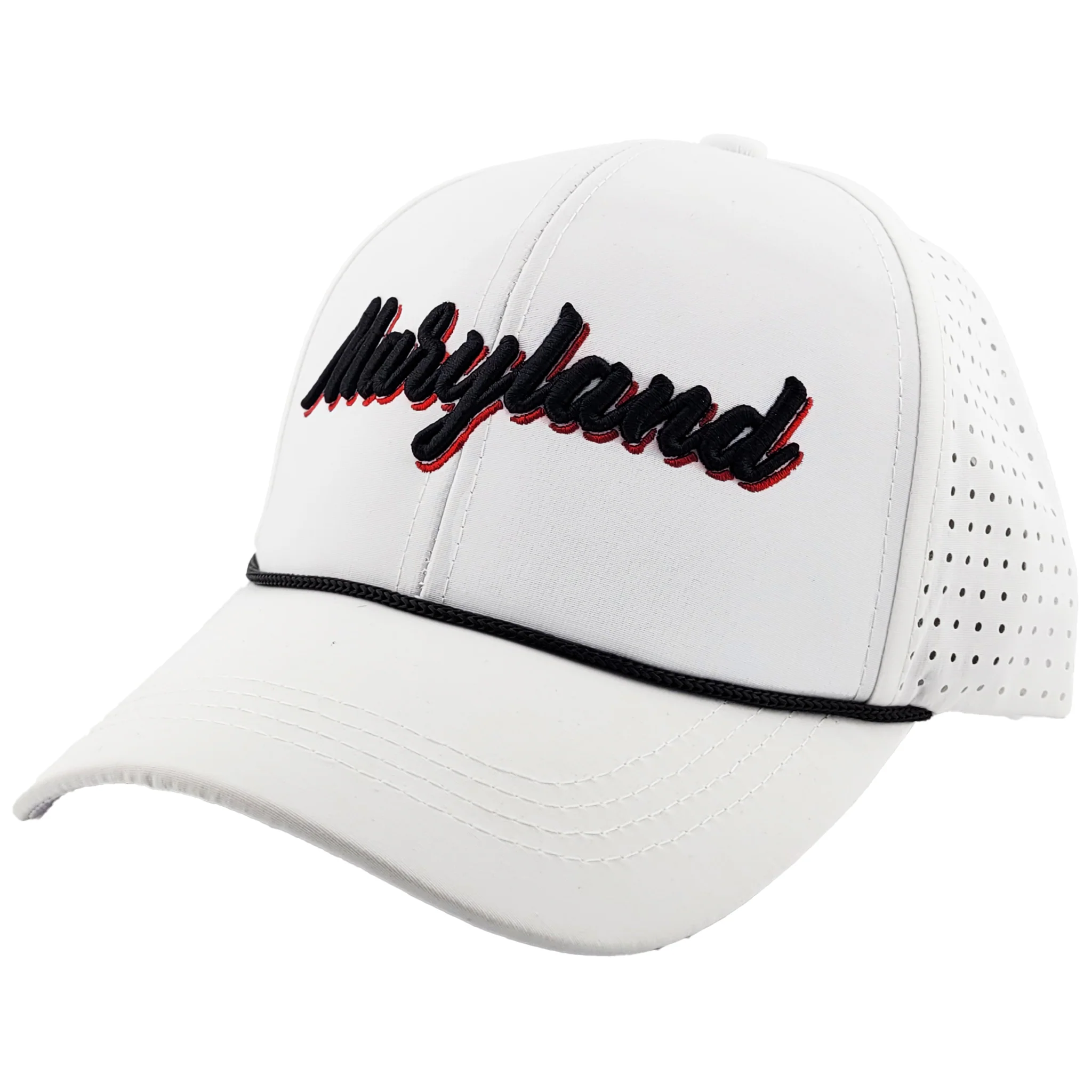 Maryland Raised Script Vented Side Baseball Hat - Image 4