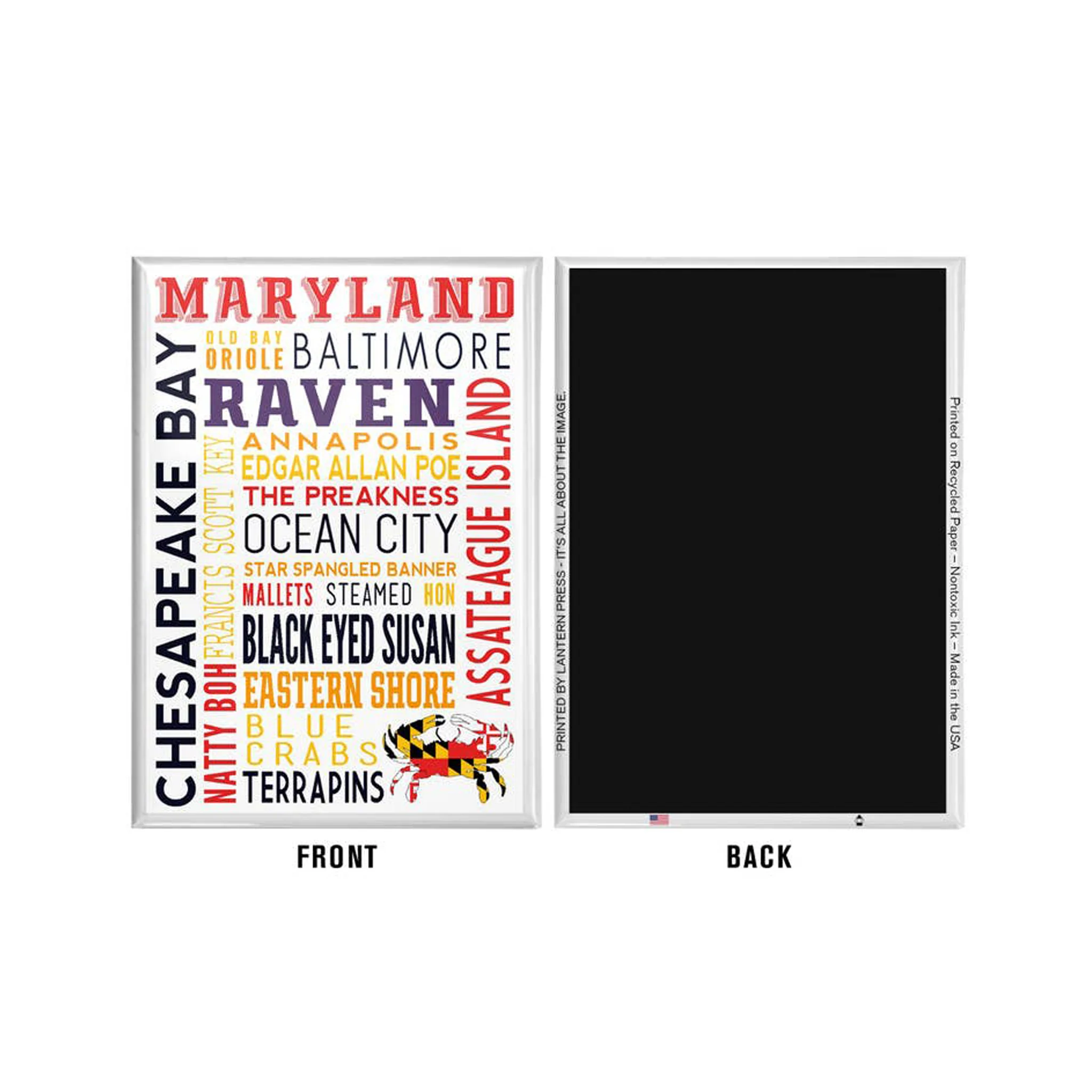 Maryland Words Collage Magnet - Image 2
