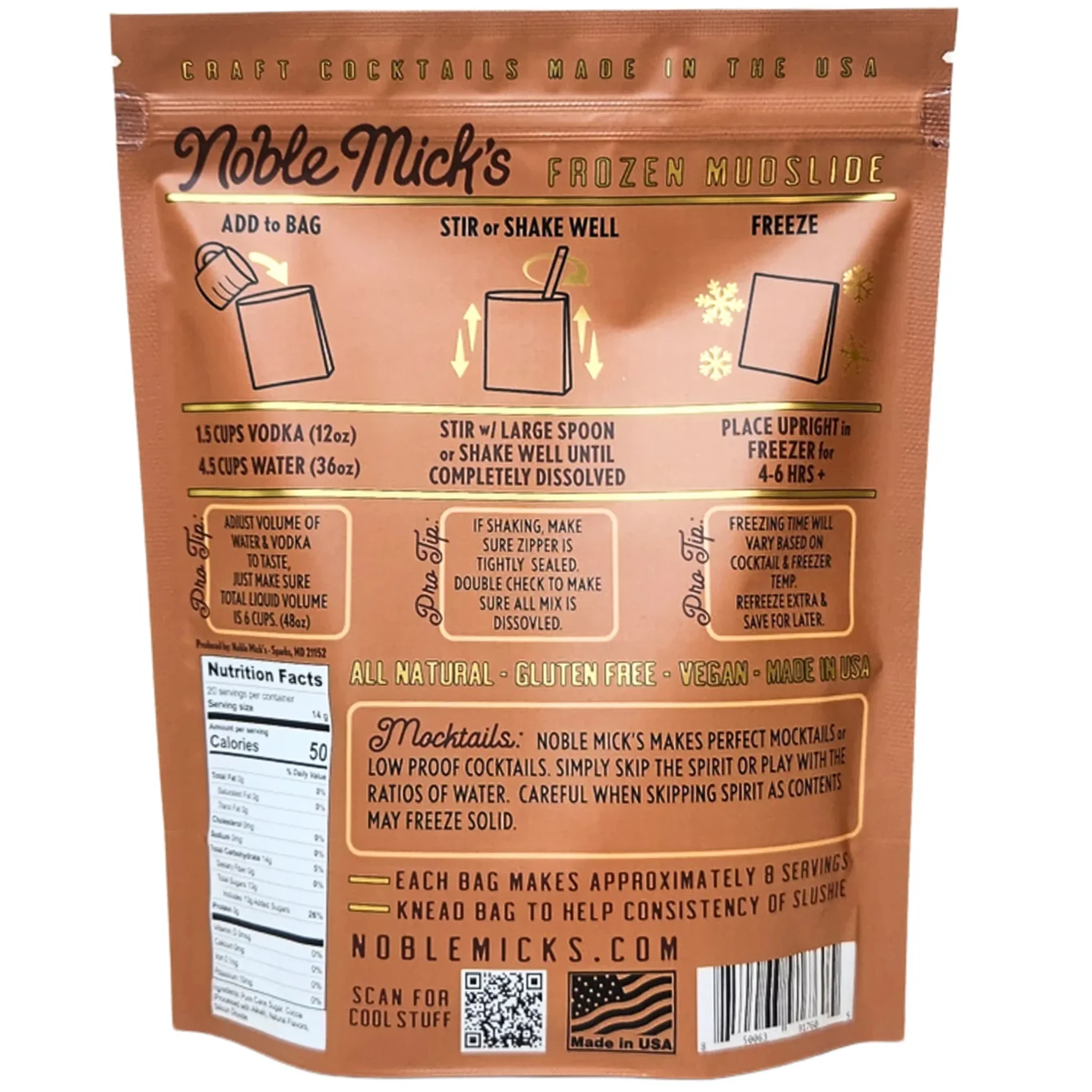 Noble Mick's Mudslide Frozen Cocktail Mix - Image 2
