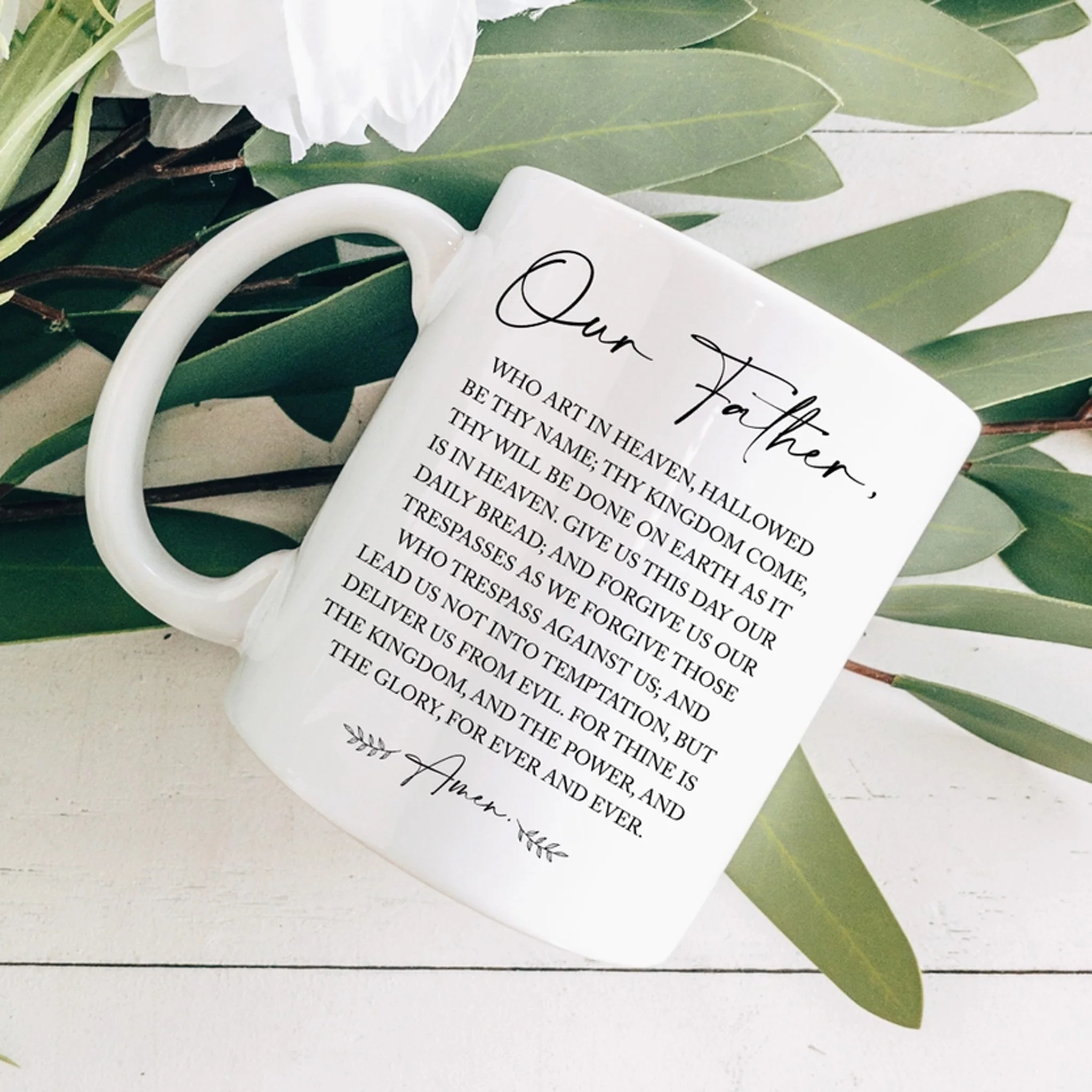 Our Father (The Lord's Prayer) Coffee Mug - Image 2