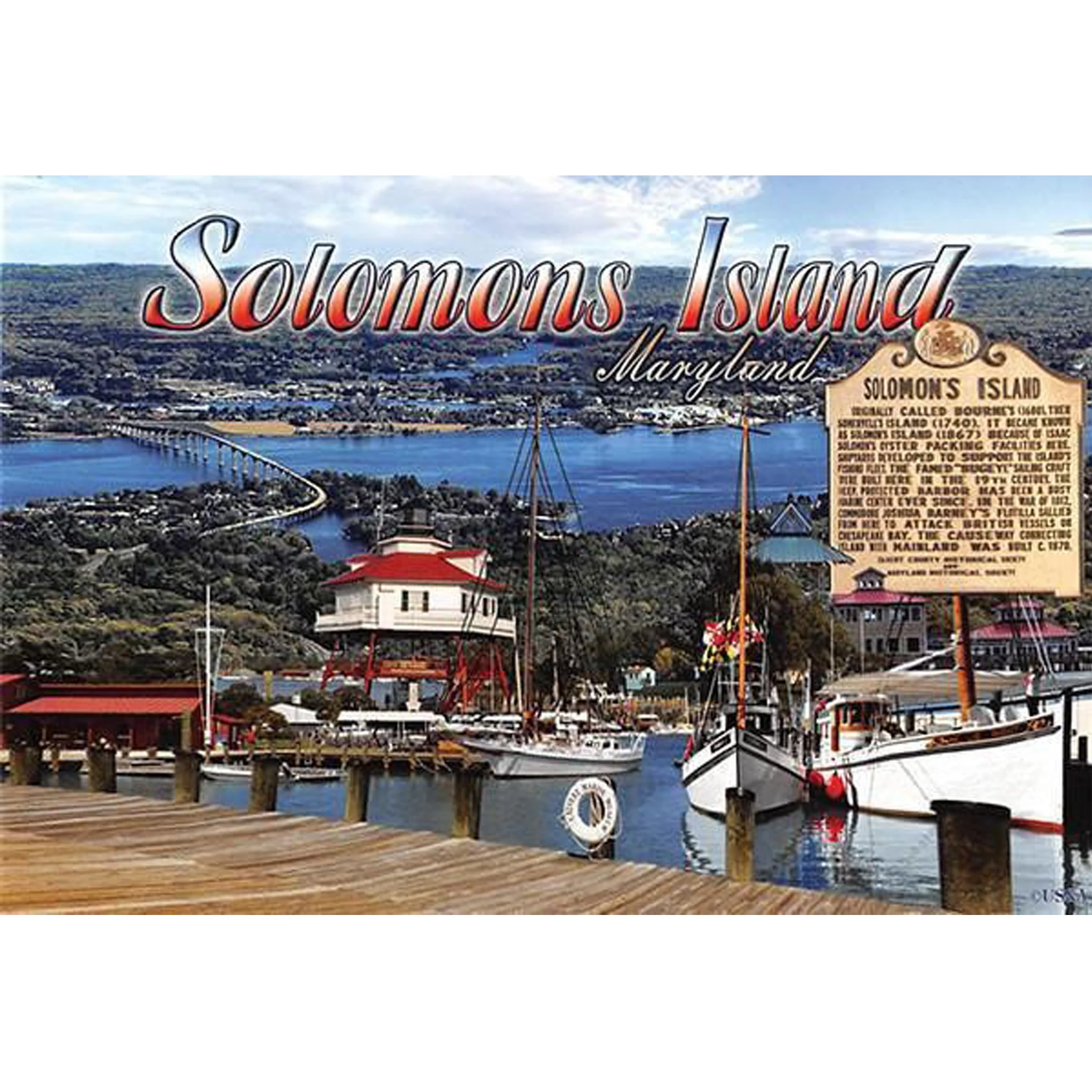 Postcard - Solomons Island Maryland
