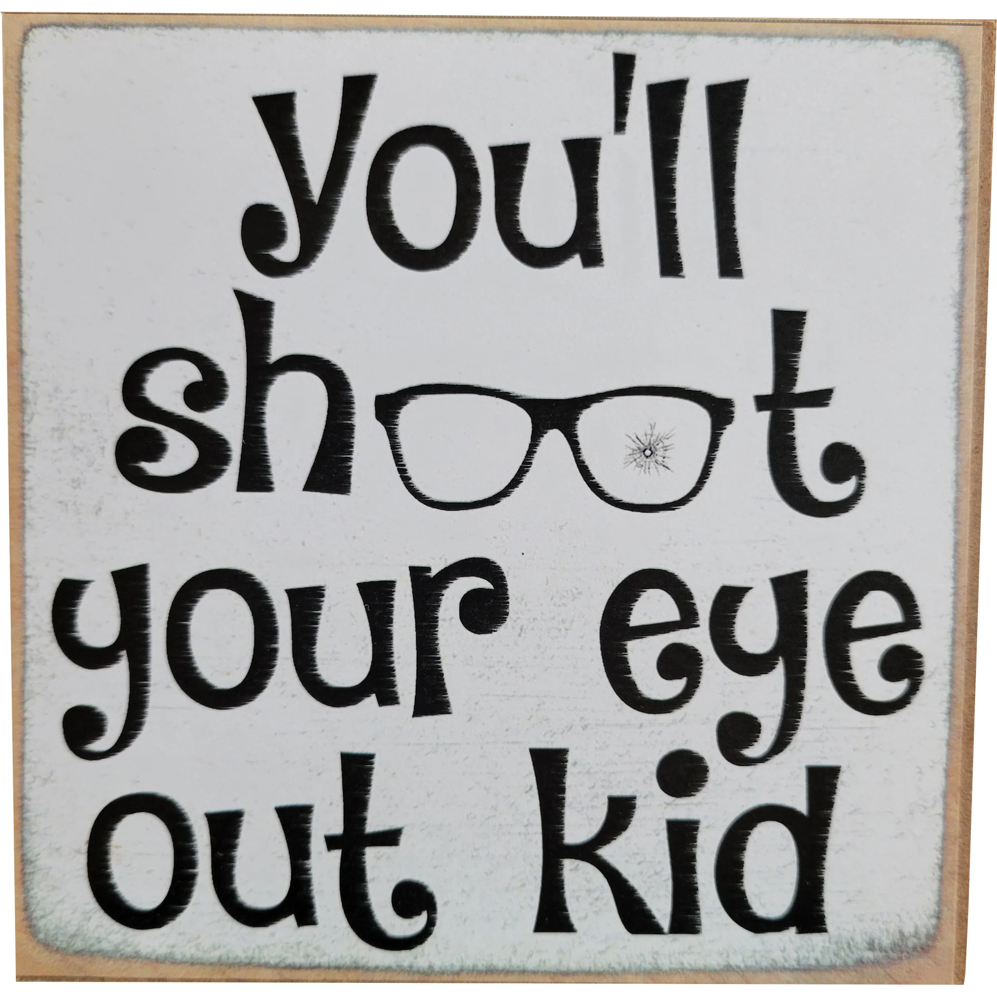 Print Block Sign 4"x4" Assorted Designs - Image 60