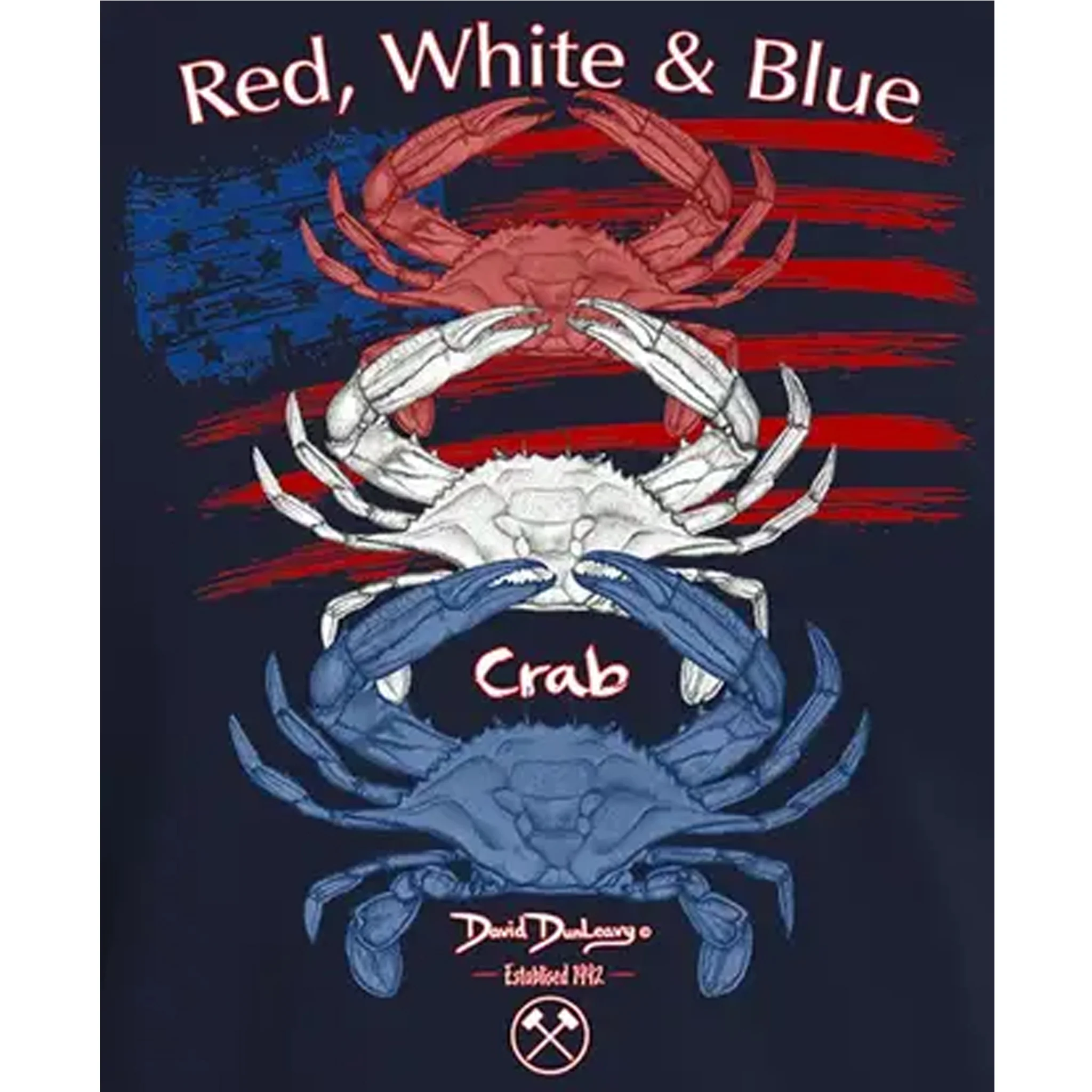 Red, White & Blue Crab Navy T-Shirt - Image 2