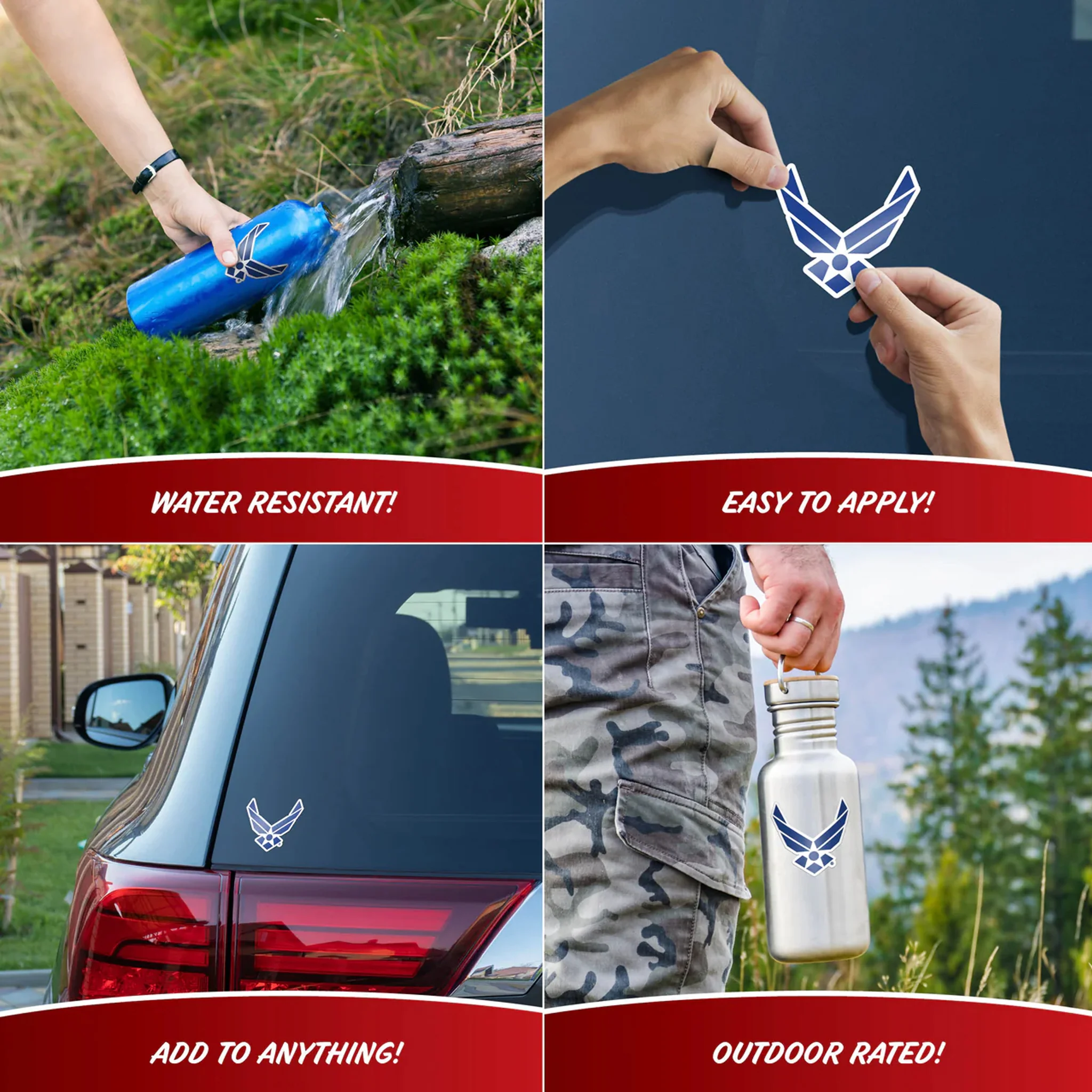 United States Air Force Set of 4 Vinyl Stickers - Image 4