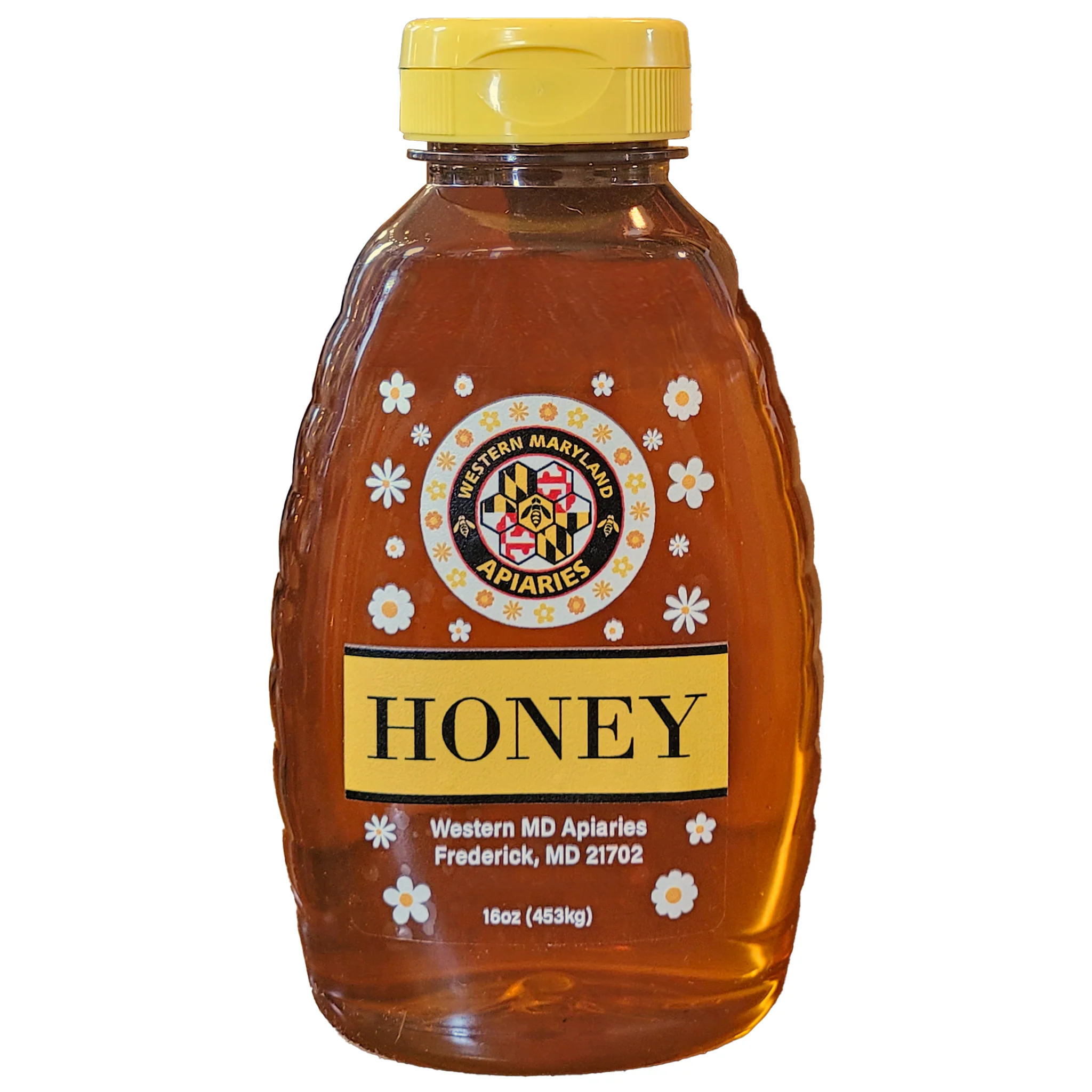 Western Maryland Pure Natural Wildflower Honey 1lb. Bottle