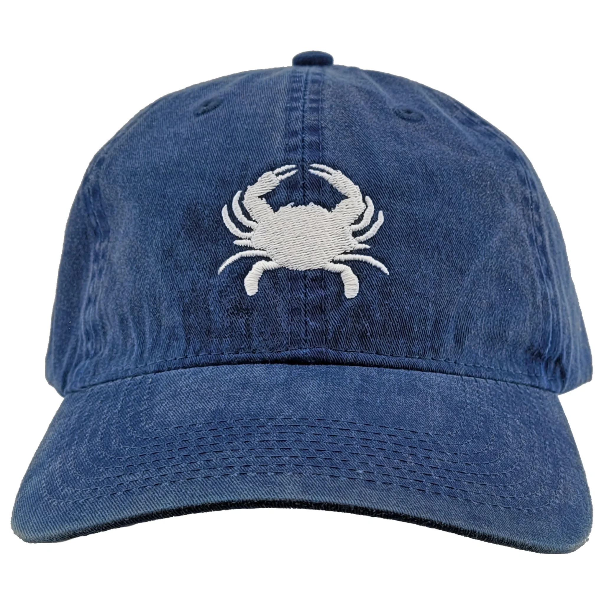Embroidered White Crab Baseball Hat Assorted Colors - Image 2